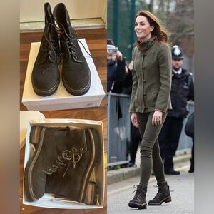 See By Chloé Olive Suede Lace-Up Ankle Boots